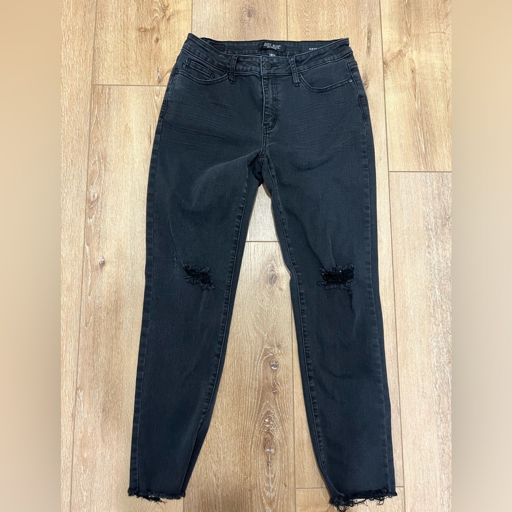 Judy Blue Parker Mid Raise Distressed jeans